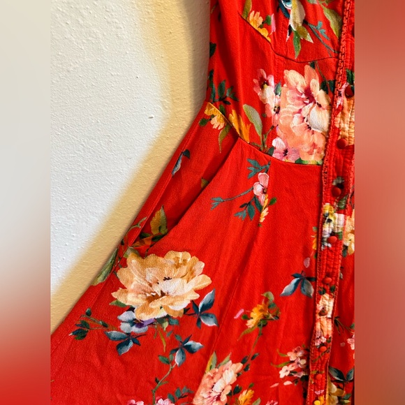 Yumi Kim Mercer Street Midi Dress In Symphony Red Size XS - Picture 6 of 16